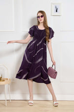 New Stylish Alpine Smocking Maxi Frock Model Nightgown for trendy Women's & Teenage Girl's (ASM)