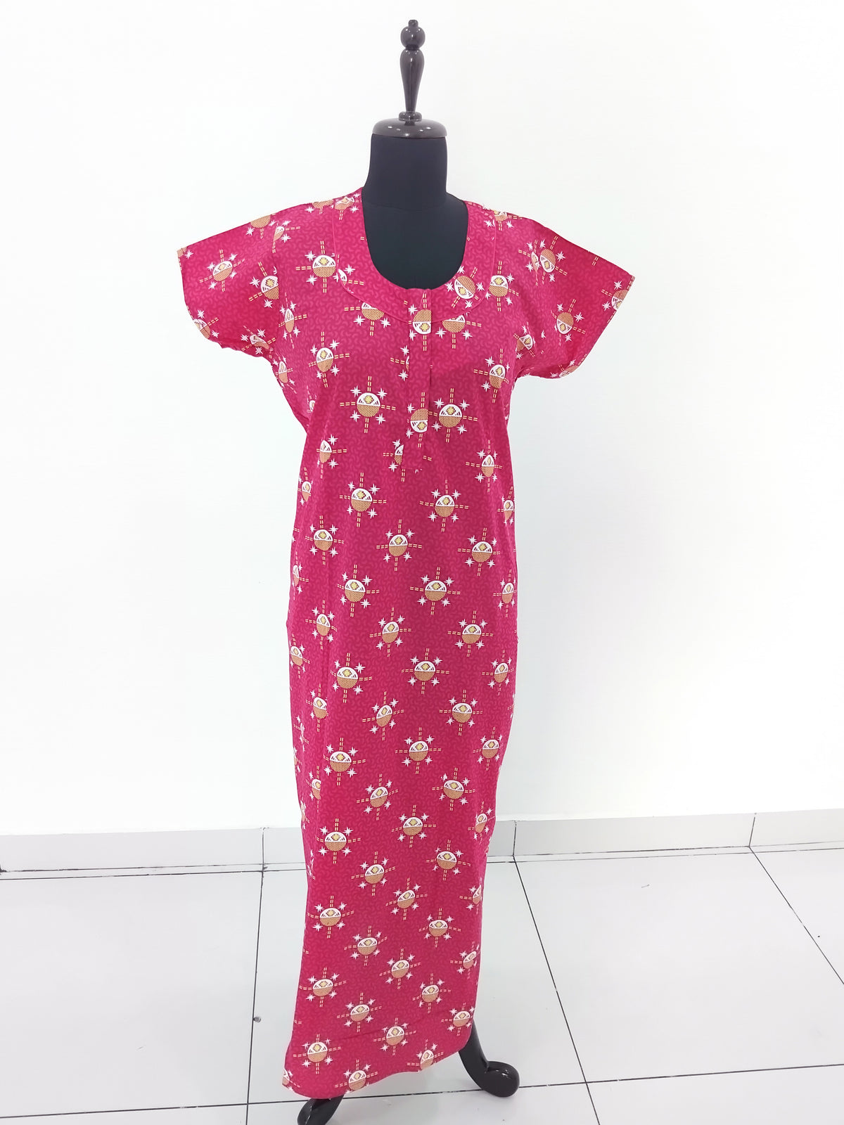 Casual Comfort Fit Cotton Printed Nighties