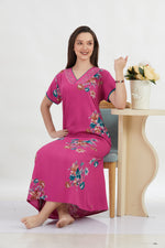 New Alpine Embroidery Nighties | Zip Less Model | Soft Alpine | Comfort Nighties for Stylish Women (CPL)