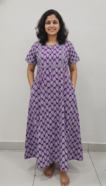 Cotton FROCK Model Casual Wear Nighties | Stylish Pleated Frock Style | Multipurpose Nighties | Pregnancy Wear | Pleated Model | Stylish Nighties for Stylish Women (PWC)