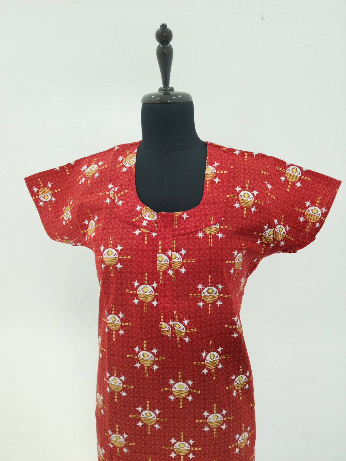 Casual Comfort Fit Cotton Printed Nighties