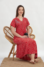 New Alpine Embroidery Nighties | Zip Less Model | Soft Alpine | Comfort Nighties for Stylish Women (CPL)