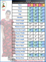 New MANGAI Rayon Maternity Wear Frock Nighties | Front Open Lengthy Zipper Comforts Feeding | Fancy Double Layered Butterfly Sleeve's | Post & Pre Pregnancy's and Casual Wear | Side Pocket |Versatile Rayon Frock Night Gown's for Stylish Women's (RMW)