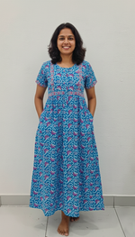 Cotton FROCK Model Casual Wear Nighties | Stylish Pleated Frock Style | Multipurpose Nighties | Pregnancy Wear | Pleated Model | Stylish Nighties for Stylish Women (PWC)