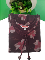 Stylish new FULL FROCK Model Nighties| Fancy Sleeves & Neck Pattern| Side Pocket with Back Tie Rope | Perfect Nightwear Trendy Women's (FRK)