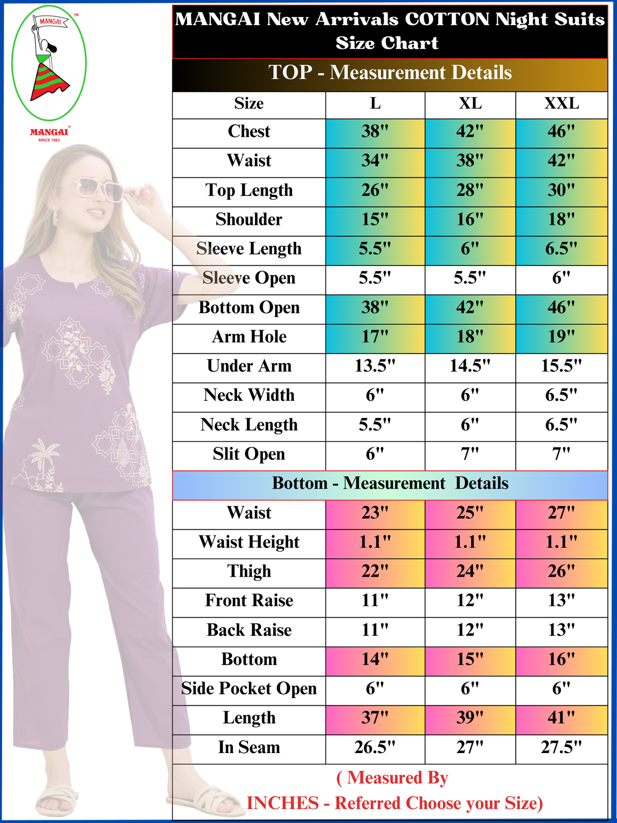Premium Cotton Printed Night Suits