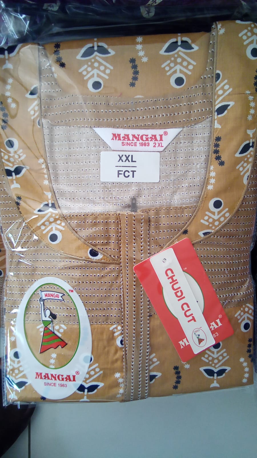 New MANGAI Cotton CHUDI Cut Printed Nighties |Side Pocket | Softy Cotton | Women's Stylish Nightdress