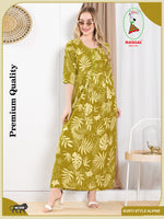 Alpine KURTI Style | Beautiful Stylish KURTI Model | Long 3/4 Sleeve & Side Pocket | Fresh Collection's for Stylish Women's (MKA(3/4)