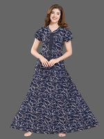 Stylish Arrivals Alpine Gathering Frock Model Night Gown's | Front Adjustable Gathering Style Rope Rope | Puff Sleeve | Trending Collection's for Stylish Women's (GFF)