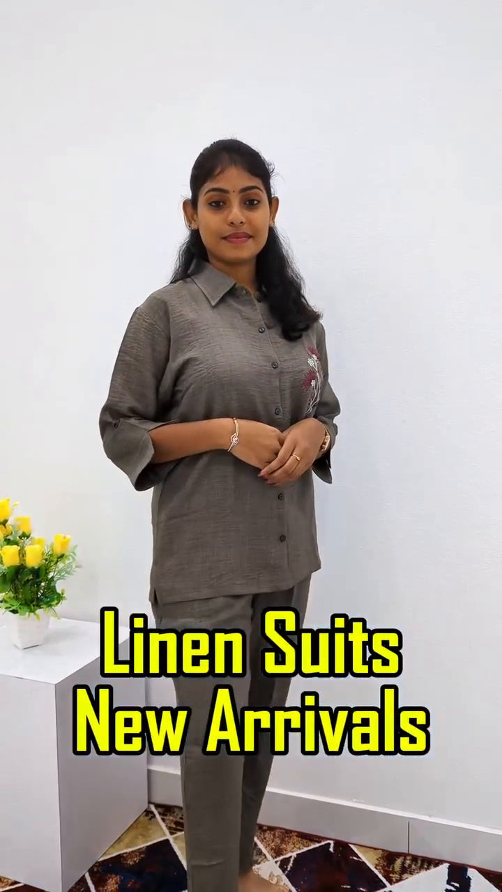 Premium Linen Cord Set Night Suits – Perfect Nightwear for Teenagers & Women (Linen Cord Set )