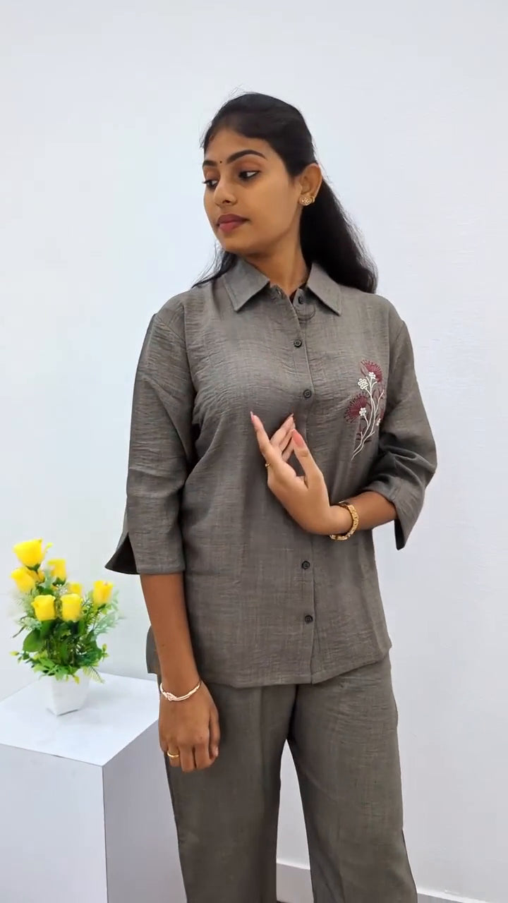Premium Linen Cord Set Night Suits – Perfect Nightwear for Teenagers & Women (Linen Cord Set )