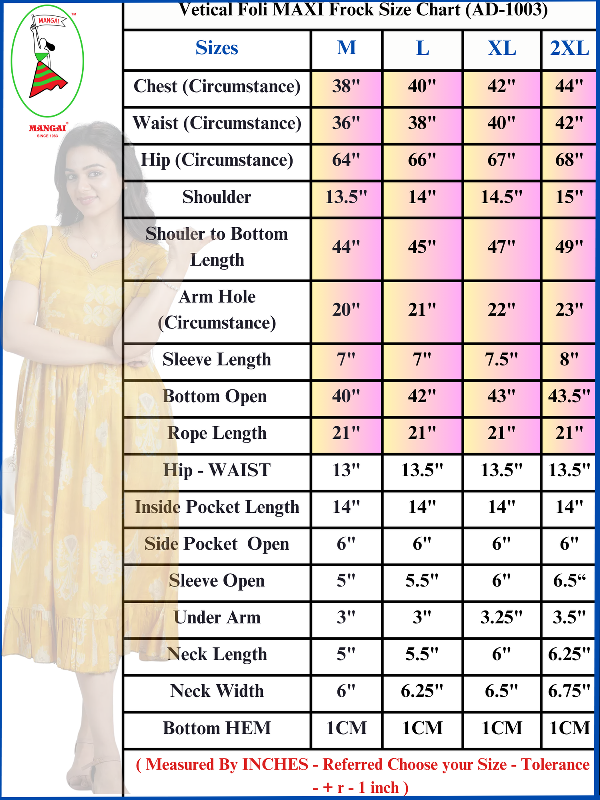 Festive Wear Vatican Foil Print Maxi Frock with Back Tie RopeMangai Nighties