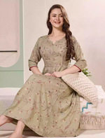 Mint Green Alpine Kurti Style – Mangai nighties