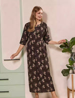 Olive Alpine Kurti with 3/4 long Sleeves - Mangai Nighties