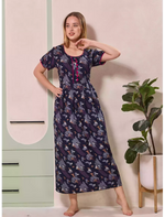 Alpine Abstract Print Kurti Style Nighty for Women | Mangai Nighties