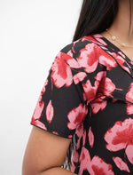 Floral Print Cotton Daily Wear Pleated Nighty with Front Zip | Mangai Nighties