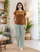 Brown with Sage Green