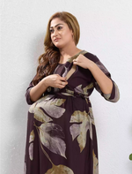 Rayon Maternity Wear Invisible Feeding Zip - Mangai Nighties