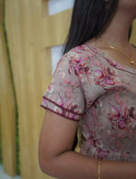 Rayon Floral Printed 3 Layer Frock Style with Back Tie - Mangai Nighties