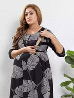 Rayon Maternity Wear Invisible Feeding Zip - Mangai Nighties