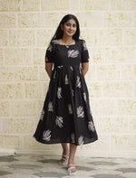 Rayon Paisley Print Casual Maxi Dress | Mangai Nighties