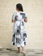 Rayon Geometric Print Flared Maxi Casual Wear | Mangai Nighties