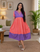 Large / Coral Pink & Purple