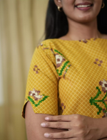 Floral Embroidery Cotton Maxi Frock with Back Tie | Mangai Nighties