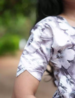 Rayon Floral Print Casual Maxi Dress with Boat Neck| Mangai Nighties