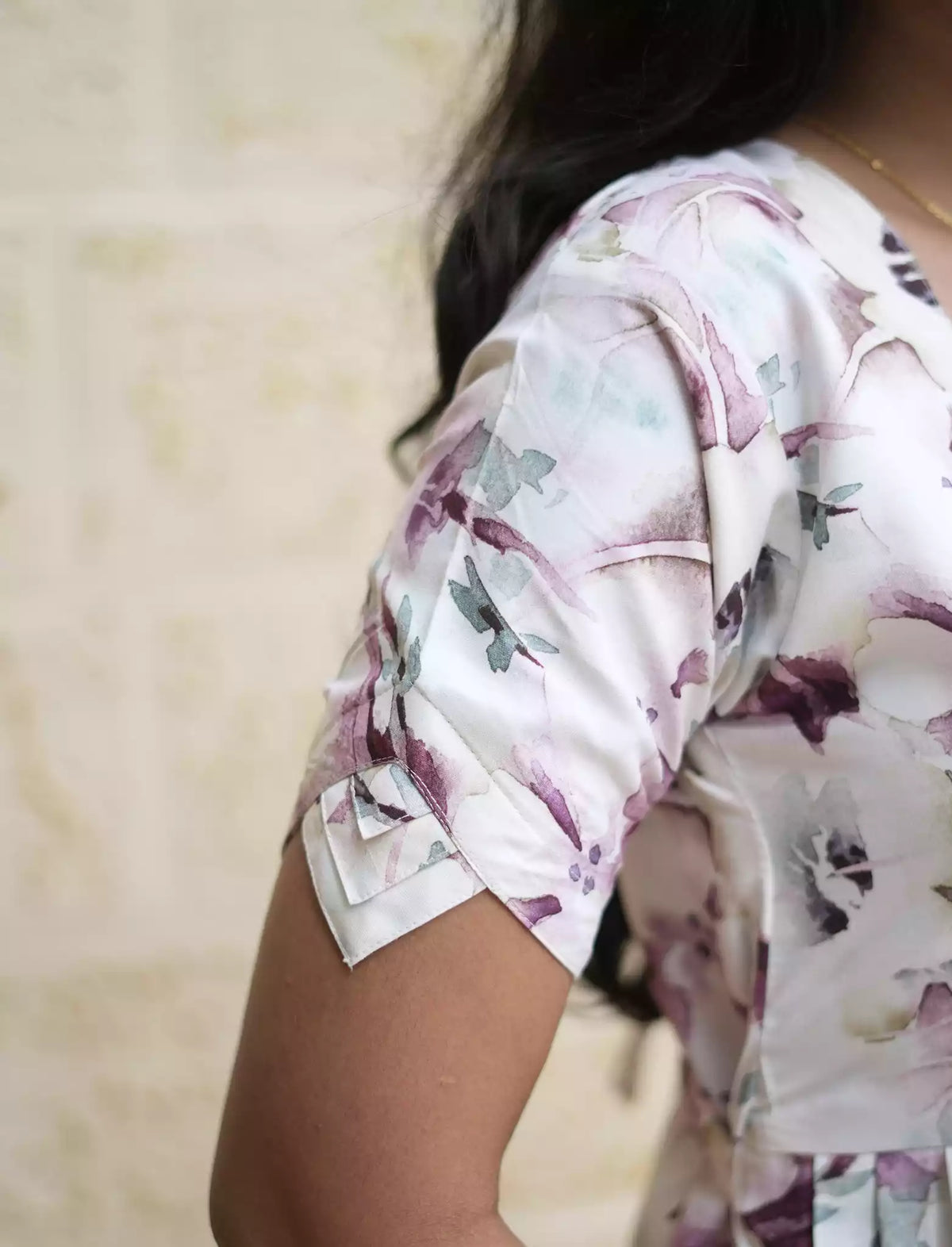 Rayon Floral Print Casual Maxi Dress with Boat Neck| Mangai Nighties