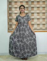 Alpine Contemporary Print 3 Layer Frock - Mangai Nighties