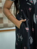 Alpine Geometric Print 3 Layer Frock - Mangai Nighties