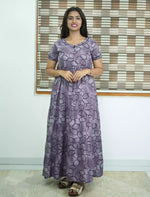 Alpine Contemporary Print 3 Layer Frock - Mangai Nighties