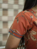 Alpine Floral Print 3 Layer Full Frock with Back Tie - Mangai Nighties