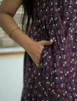 Alpine Tiny Floral Print 3 Layer Frock - Mangai Nighties
