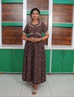 Floral Print Cotton Feeding and Casual Frock Mangai Nighties