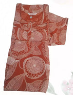 MANGAI Cotton Printed Pleated Model Half Sleeve 5XL Size Nighties for Stylish Women's