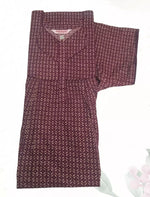 MANGAI Cotton Printed Pleated Model Half Sleeve 4XL Size Nighties for Stylish Women's