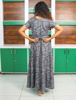 Alpine 3 Layer Petal Sleeve Full Frock - Mangai Nighties