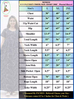 Rayon Check Print Long Frock with Side Pocket| Mangai Nighties