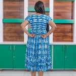 Rayon Maxi Frilled Frock Back Tie Rope - Mangai Nighties 