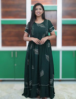Breathable Premium Rayon Fabric with Square Neck Pattern - Mangai Nighties 