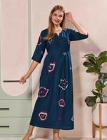 Blue Alpine Kurti Style – Mangai nighties