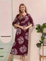 Maroon Alpine Kurti Style – Mangai nighties