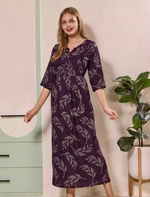 Purple Alpine Kurti Style Dress- Mangai Nighties
