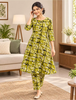 Rayon Co-ord Set for Women | Long Top & Bottom | Casual Wear Look - Mangai Nighties