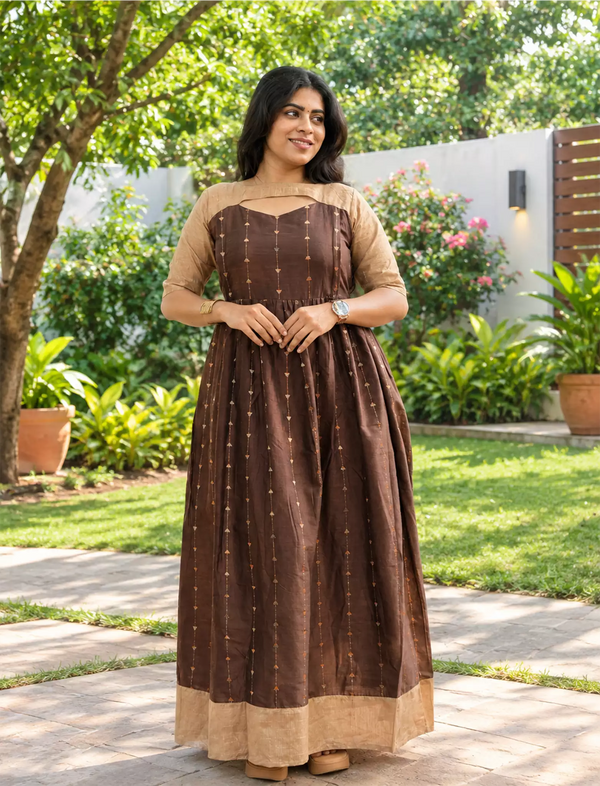 MANGAI New Festive Maternity Wear | Invisible Feeding Zipper | Side Pocket | Long Top Casual Wear (MFW-T)
