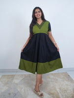 Rayon Plain Embroidered V-Neck Rayon Maxi with Pocket - Mangai Nighties