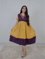 Plain Rayon Mix & Match Embroidery Maxi with Back Tie | Mangai Nighties