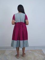 Rayon Mix & Match Embroidery Maxi | V-Neck | Mangai Nighties